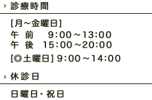 診療時間